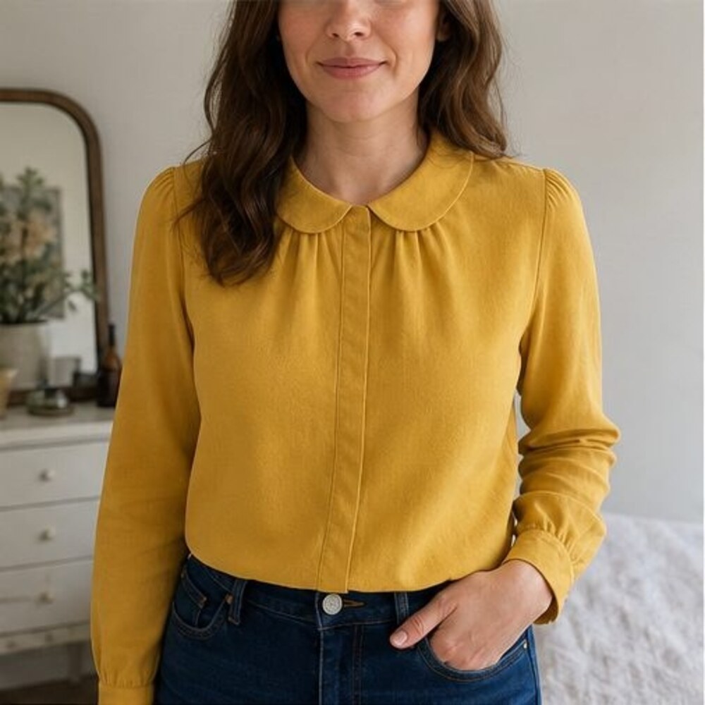 Black Ruffle Blouse - Picture 2 of 6